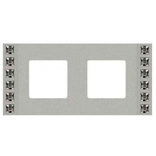  Рамка Crystal De Luxe Bright chrome 2-постовая Fede FD01282CB