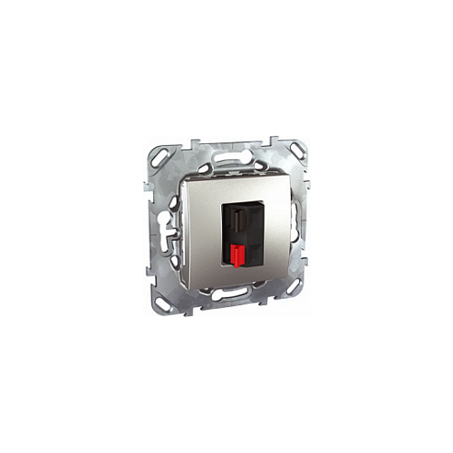  Аудио розетка алюминий Schneider Electric MGU5.486.30ZD