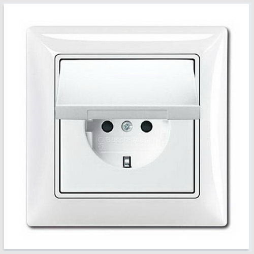  (20 EUCKD-94-50), Розетка SCHUKO 16А 250В, IP44, в сборе, серия Basic 55, цвет альпийский белый, ABB 2018-0-1505