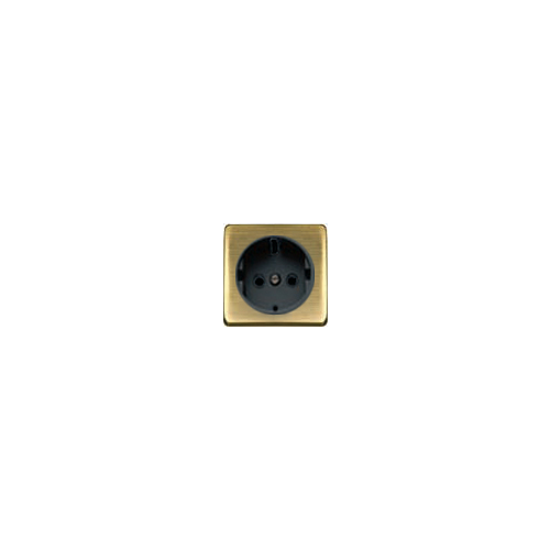  Обрамление розетки 2К+З черный, цвет Matt Patina FEDE FD04335PM-M