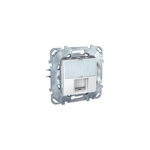  Компьютерная розетка 1хRJ45 кат. 6, с полем для надписи белый Schneider Electric MGU5.425.18ZD
