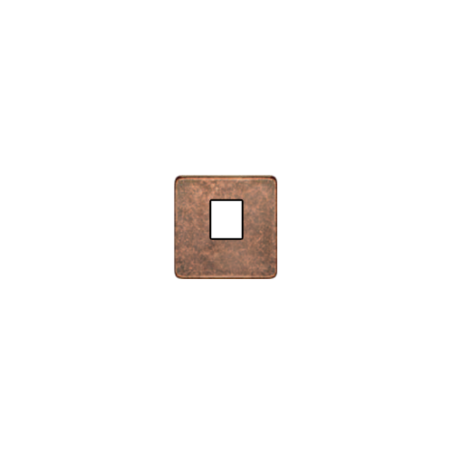  Монтажная плата для 1-го инф. разъема RJ-45 черный, цвет Rustic Cooper FEDE FD04317RU-M