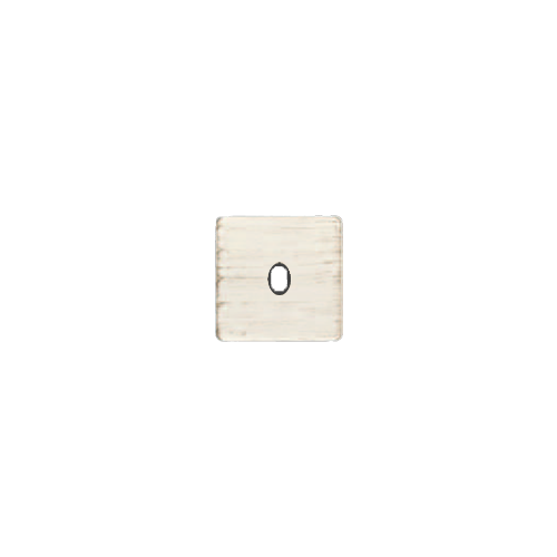  Латунная накладка под 1 тумблер , цвет White Decape+black FEDE FD04320BD-M