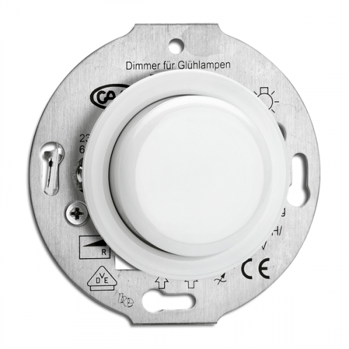  Светорегулятор Porcelain, AC 230V, 50Hz Porcelain, центральная вставка и регулятор. Для 60–600 W ламп. THPG 173080
