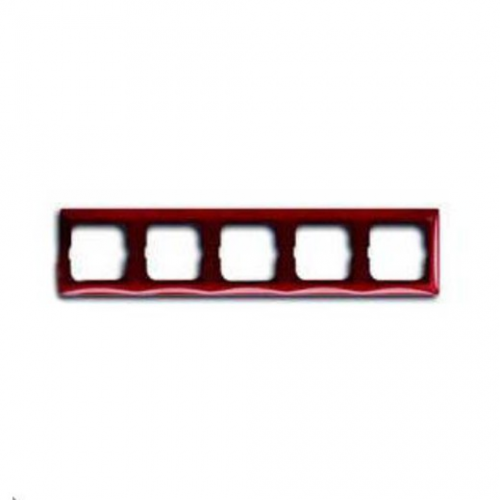  Рамка Basic 55 Foyer-red 5-постовая ABB 2515-97-507