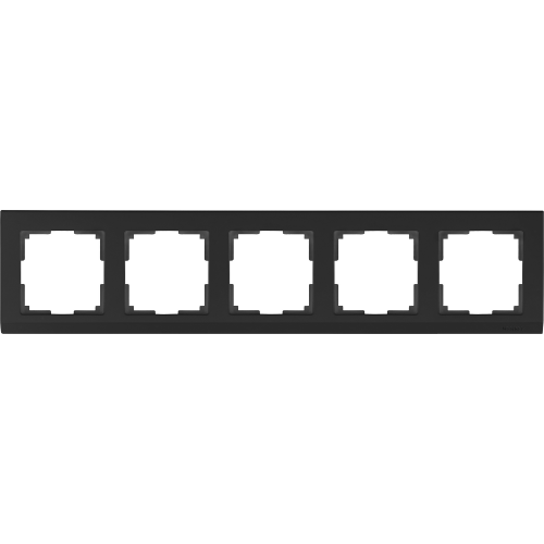  Рамка на 5 постов (черный) Stark Werkel a030809 WL04-Frame-05-black