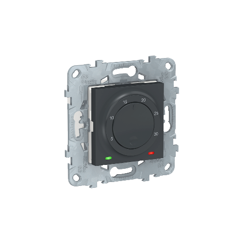  Термостат электронный, 8А, встроенный термодатчик, Антрацит Schneider Electric NU550154
