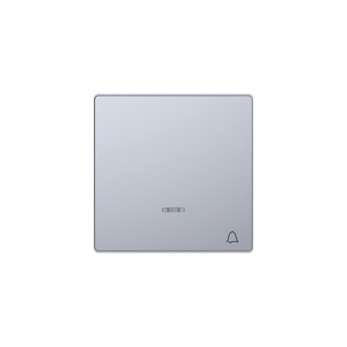  D-life клавиша с линзой для led модуля, сим. звонок, нерж. сталь Merten MTN3325-6036