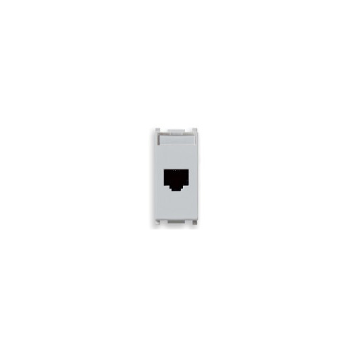  Розетка rj45 netsafe cat5e, серебро Vimar Plana 14339.5.SL