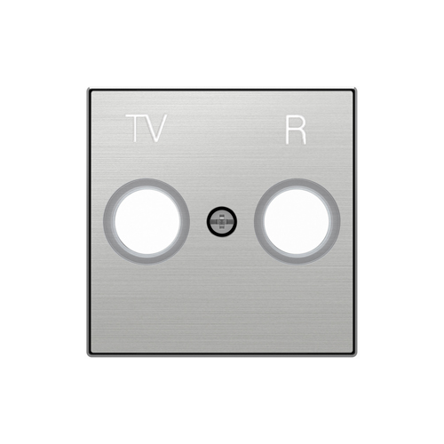  AI Накладка для TV-R розетки Нержавеющая сталь , ABB 8550