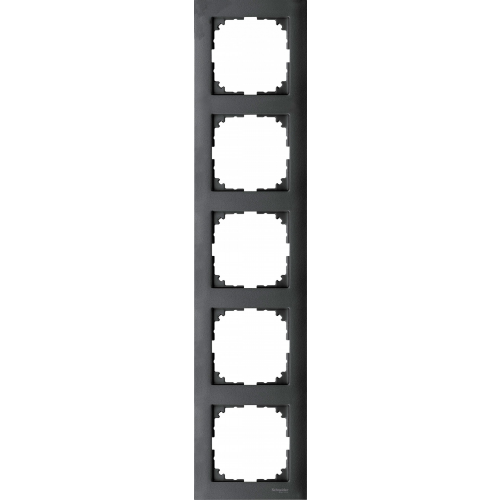  Рамка M-Pure Антрацит 5-постовая Merten MTN4050-3614