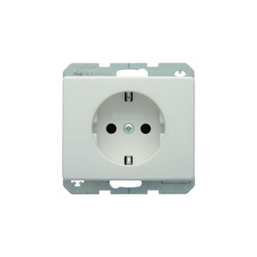  Штепсельная розетка SCHUKO цвет: полярная белизна, с блеском Arsys Berker 47150069