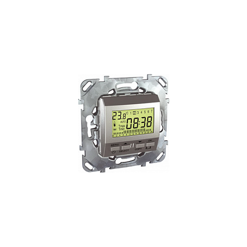  Пограммируемый термостат 8а (от+5 до +35 град) алюминий Schneider Electric MGU5.505.30ZD
