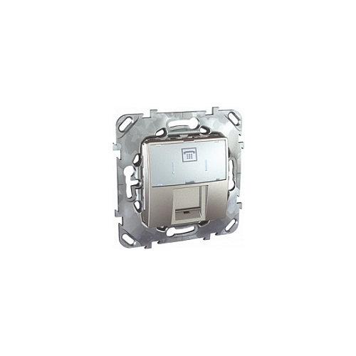  Телефонная розетка 1хRJ12 (6 конт) алюминий Schneider Electric MGU5.493.30ZD