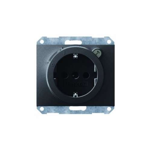  Штепсельная розетка SCHUKO с УЗО цвет: антрацит, матовый K.1 Berker 47087006
