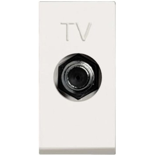  BL Розетка TV одиноч.,Zenit,белый, ABB N2150
