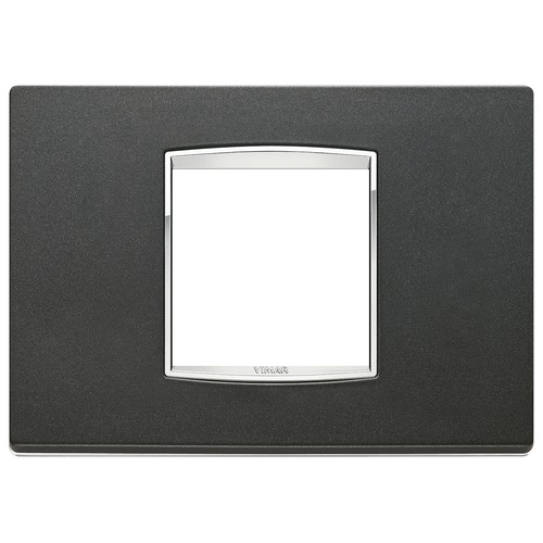  Рамка Eikon Chrome Classica Антрацит матовый 2 модуля Vimar 20652.C15