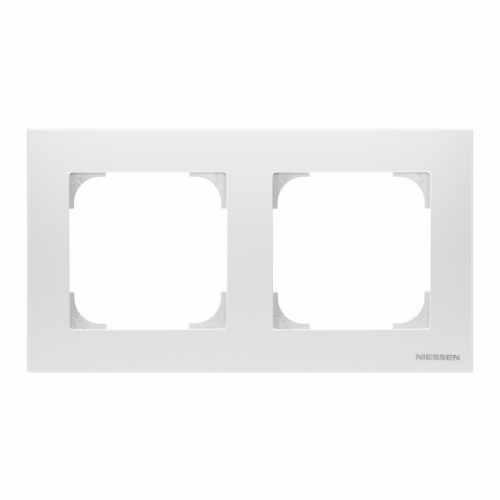  BL Рамка Sky белый 2-постовая ABB 2CLA857200A1101 8572