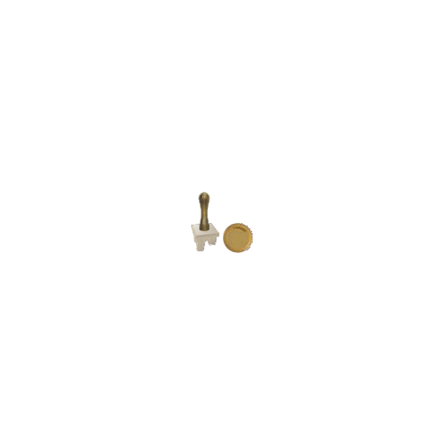  Ручка тумблерного типа, цвет real gold + бежевый FEDE FD02316OR-A