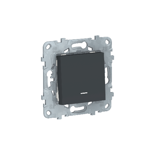  Переключатель 1-клавишный, с подсветкой, сх. 6а, Антрацит Schneider Electric NU520354N