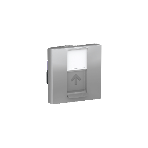  Розетка компьютерная, RJ45, одиночная, кат. 6 UTP, 2 модуля, Алюминий Schneider Electric NU341530