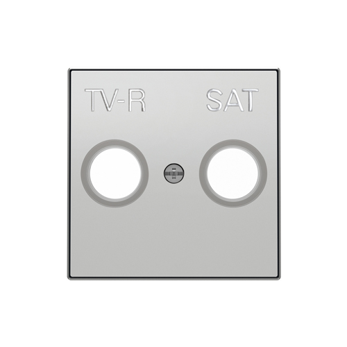  PL Накладка для TV-R/ SAT розетки серебряный, ABB 8550.1
