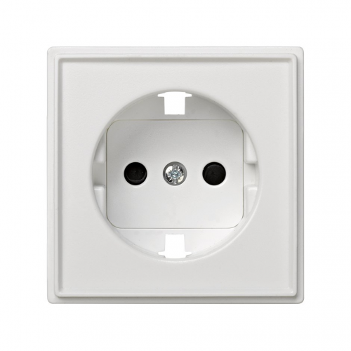  Накладка на розетку с заземлением (механизм Simon 27), IP44, IK07, Scudo, белый 2705041-030
