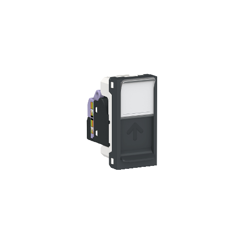  Розетка компьютерная, RJ45, одиночная, кат. 6 UTP, 1 Модуль, Антрацит Schneider Electric NU341454