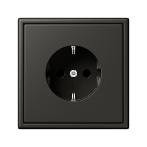  Les Couleurs® Le Corbusier SCHUKO®-розетка со встроенной повышенной защитой от прикосновения ombre naturelle 59 Jung LC1520KI4320R