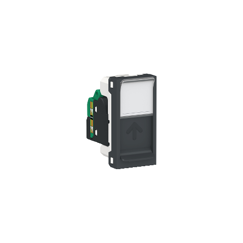  Розетка компьютерная, RJ45, одиночная, кат. 5е UTP, 1 Модуль, Антрацит Schneider Electric NU341054