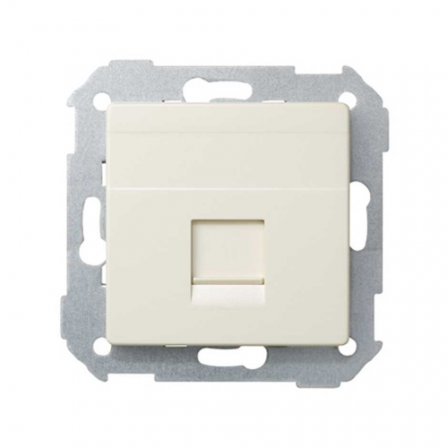  Адаптер со шторками на 1 коннектор UTP (RJ45), FTP (RJ45), RJ12, AMP, S82, S82N, S82 Detail, слонова Simon 82005-31