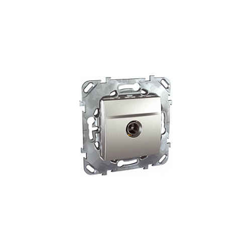  TV розетка одиночная алюминий Schneider Electric MGU5.462.30ZD