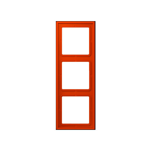  Рамка Les Couleurs Le Corbusier Rouge vermillon 3-постовая Jung LC9834320A