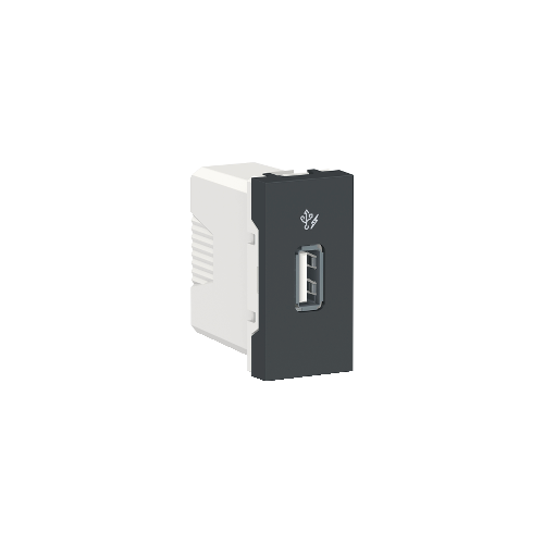  Розетка USB, 5 В / 1000 мА, 1 Модуль Антрацит Schneider Electric NU342854