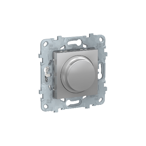  LED светорегулятор Wiser повор-наж, универсальный 7-200Вт, Алюминий Schneider Electric NU551630