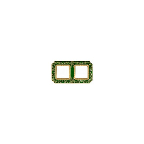  Рамка Smalto Italiano Siena Emerald green 2-постовая Fede FD01352VEEN