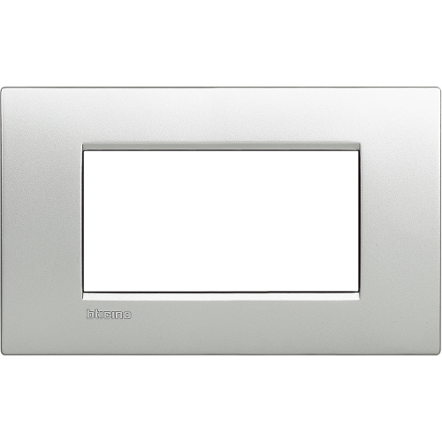  Рамка LivingLight Air Алюминий 4 модуля Bticino LNC4804TE