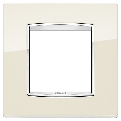  Рамка Eikon Chrome Classica Античный белый 2 модуля Vimar 20642.C02
