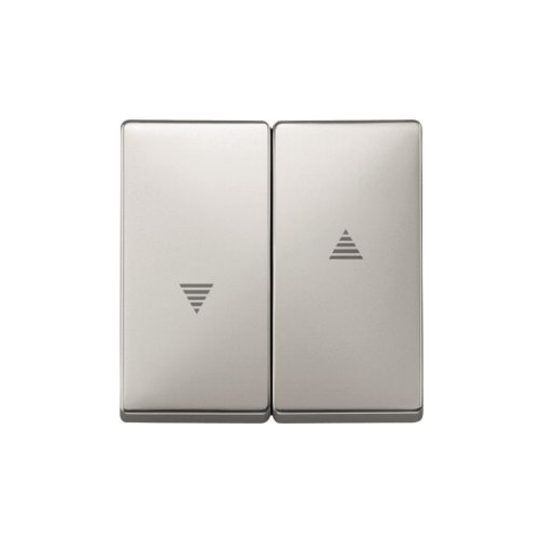  Клавиша х2 для жалюзи, сталь Merten MTN411546