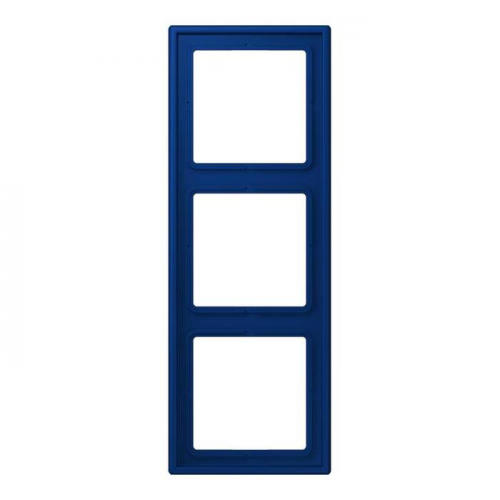  Рамка Les Couleurs Le Corbusier Blue outremer fonce 3-постовая Jung LC9834320T
