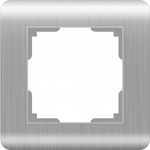 Рамка на 1 пост (серебряный) Stream Werkel a034326 WL12-Frame-01