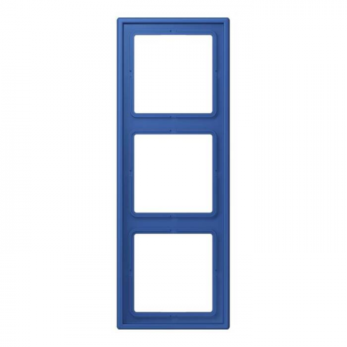  Рамка Les Couleurs Le Corbusier Blue outremer 3-постовая Jung LC9834320K
