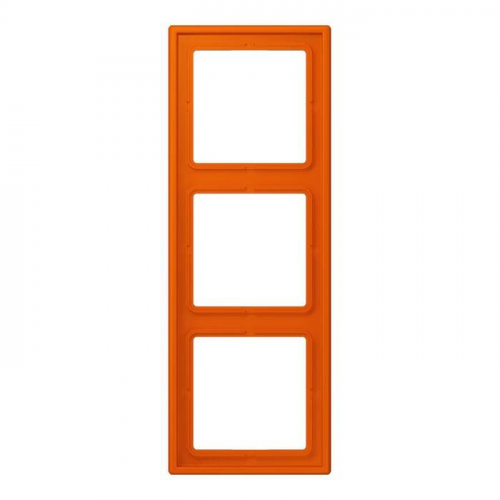  Рамка Les Couleurs Le Corbusier Orange vif 3-постовая Jung LC9834320S
