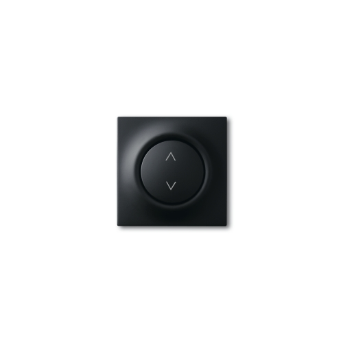  (6430-775), Клавиша для механизма электронного выключателя Busch-Jalousiecontrol 6411 U-101, 6411 U/S-101, 6418 U, реле 6402 U, серия impuls, цвет чёрный бархат, ABB 6430-0-0381