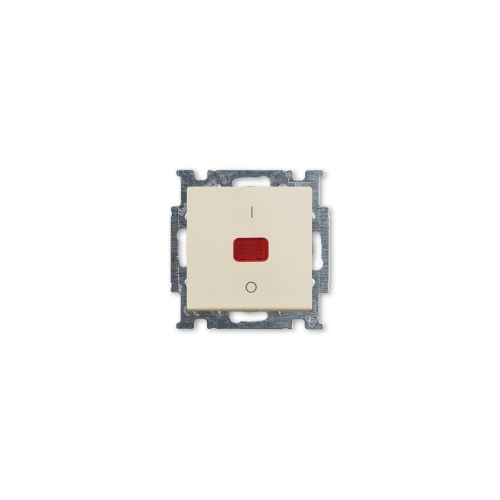  (1020/2 UCK-92-507), Выключатель с клавишей, 2-полюсный, 20 А, Basic 55, слоновая кость, ABB 1020-0-0090