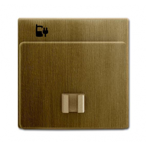  (6478-840-500), Плата центральная (накладка) 6478-82 для блока питания micro USB - 6474 U, серия Династия, Латунь античная, ABB 6400-0-0036