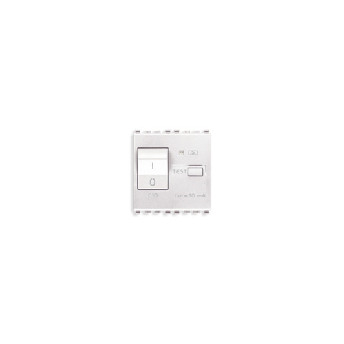  Выключатель термомагнитный /дифферн 1p+n c10 10ma , белый Vimar Eikon 20411.10.B