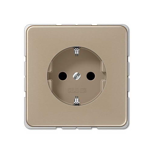  CD 500 Розетка с заземлением Jung 16А/250В бронза CD1520GB