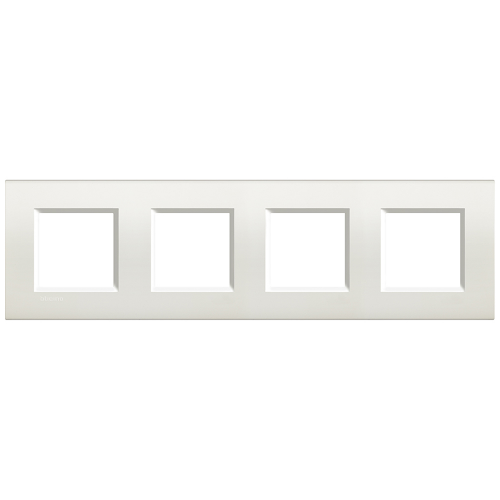  Рамка LivingLight Квадрат Белый 2+2+2+2 модуля Bticino LNA4802M4BI