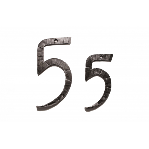 Кованая цифра 5 15 см Covali